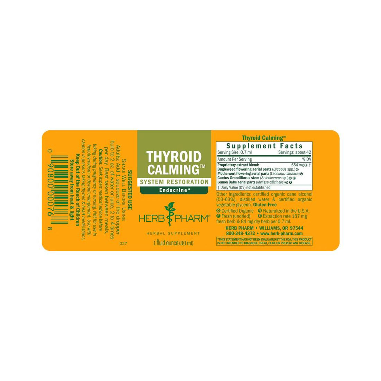 Herb Pharm Thyroid Calming