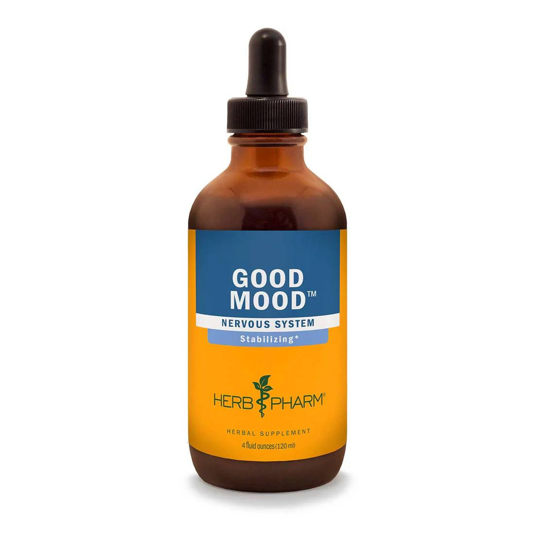 Herb Pharm Good Mood dropper bottle, front view