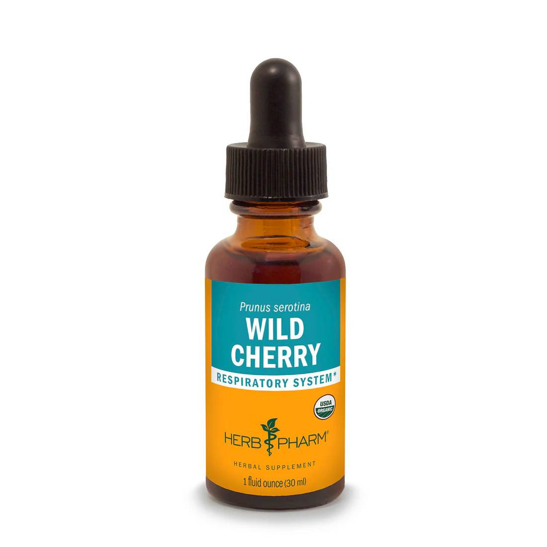 Herb Pharm Wild Cherry liquid extract 1 fl oz (30 mL) dropper bottle