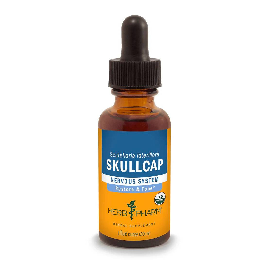 Herb Pharm Skullcap liquid extract dropper bottle