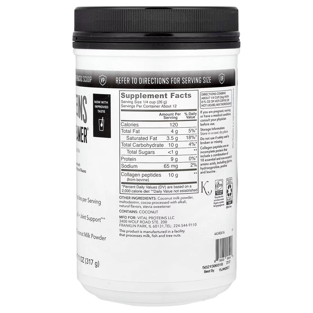 Vital Proteins Collagen Creamer Mocha - 317 Grams