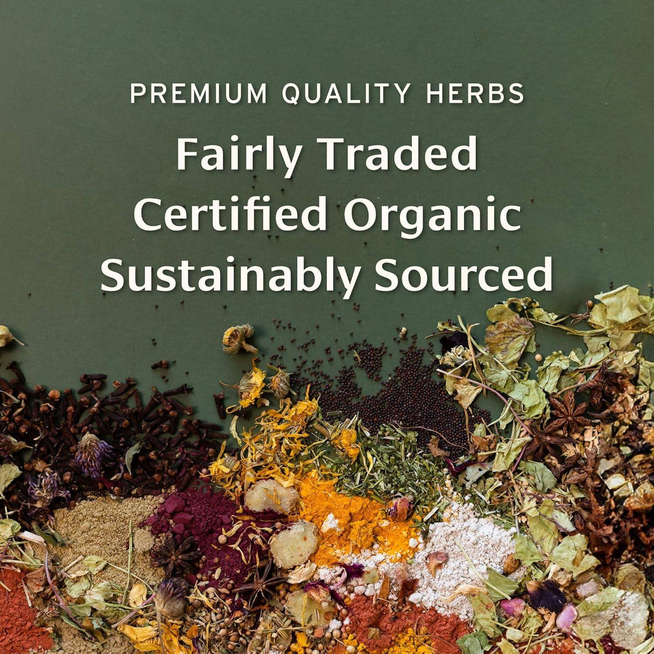 Dried herbs and flowers, premium quality herbs fairly traded, certified organic, sustainably sourced