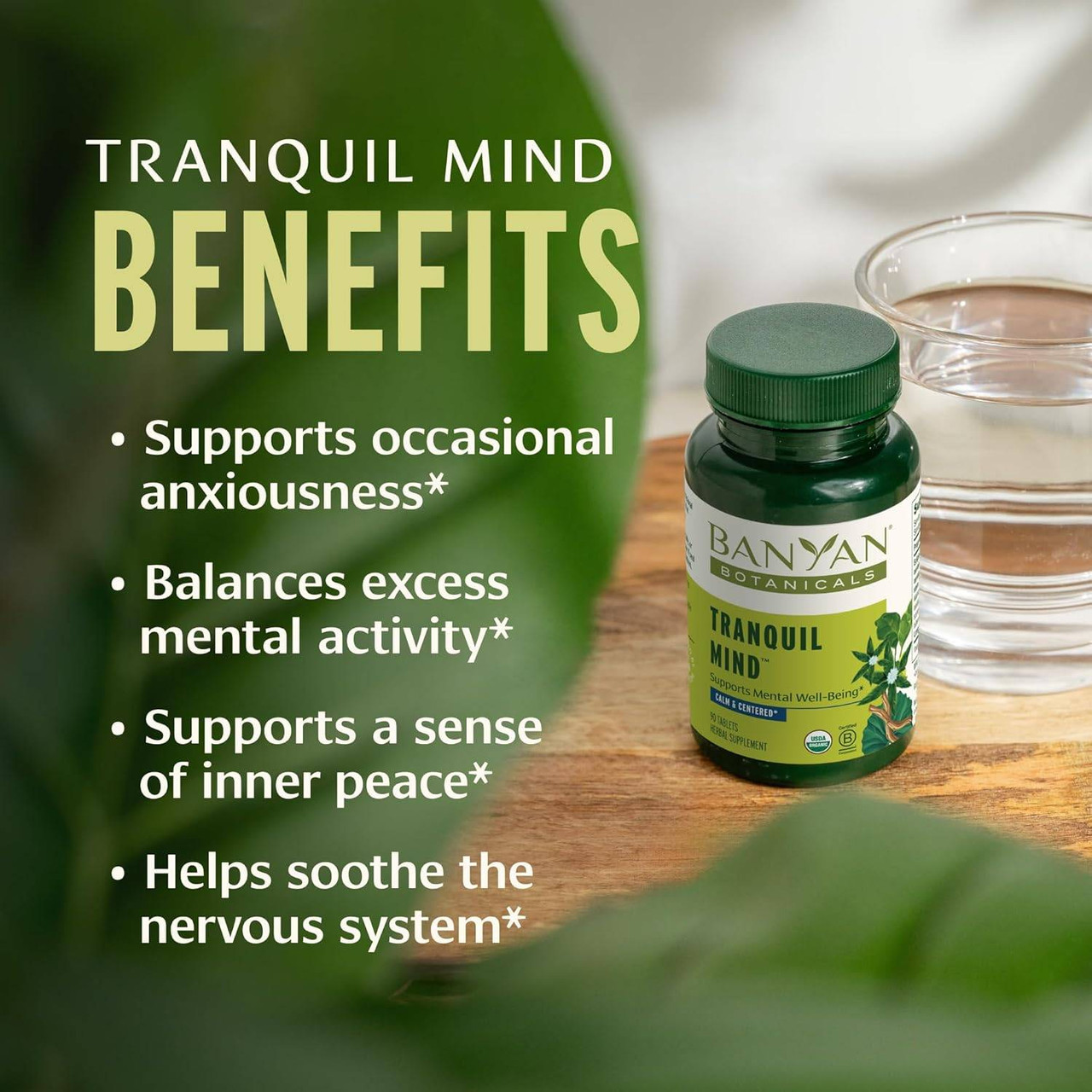 Banyan Botanicals Tranquil Mind - 90 Tablets
