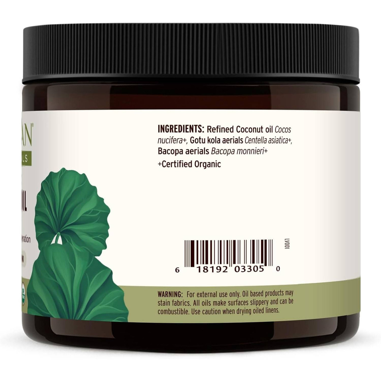 Banyan Botanicals Brahmi Oil, Coconut - 14.5 Ounces