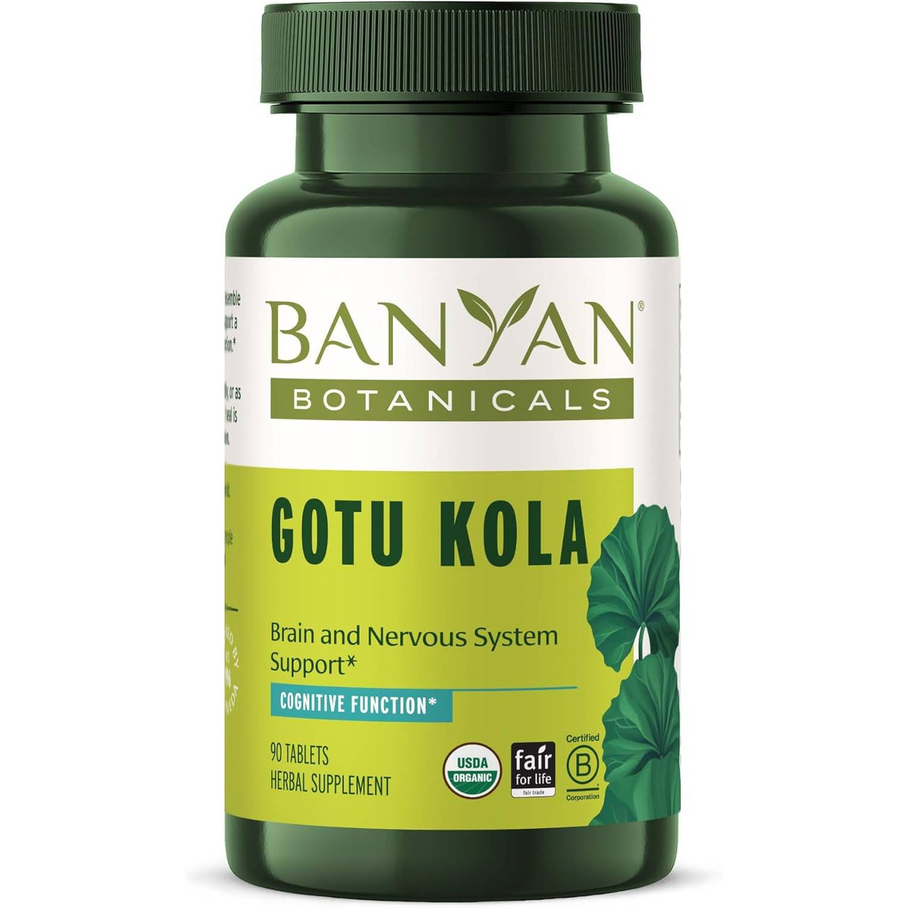 Banyan Botanicals Gotu Kola Tablets - 90 Tablets BYBT14011 24.99
