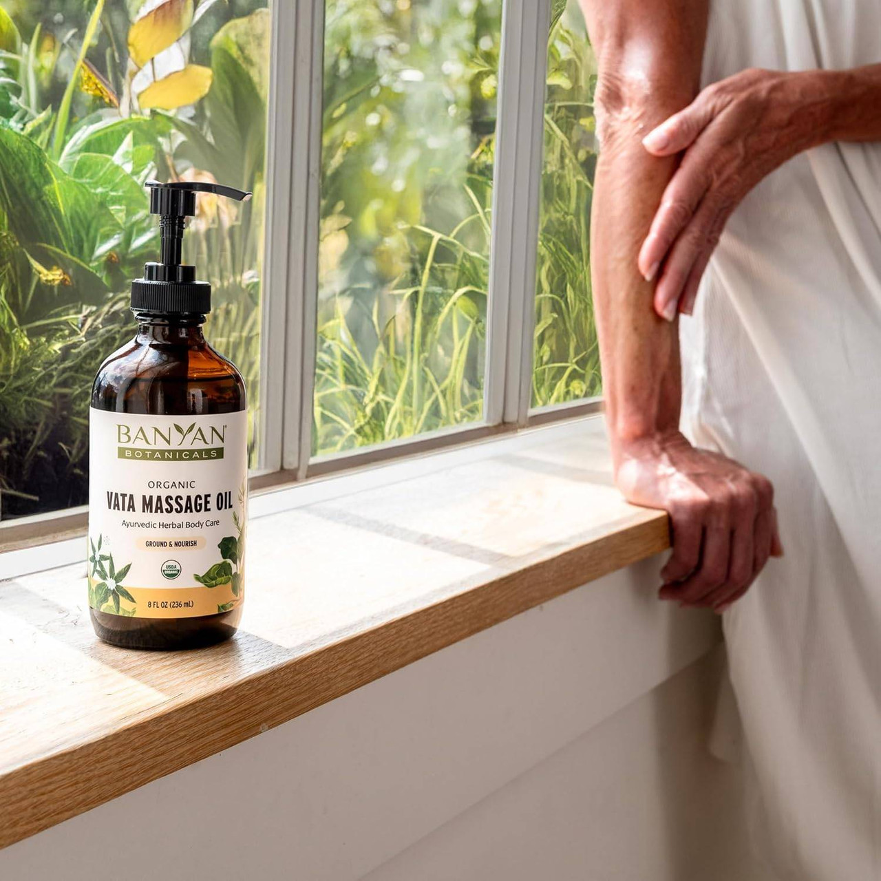Banyan Botanicals Vata Massage Oil, Organic - 8 Ounces