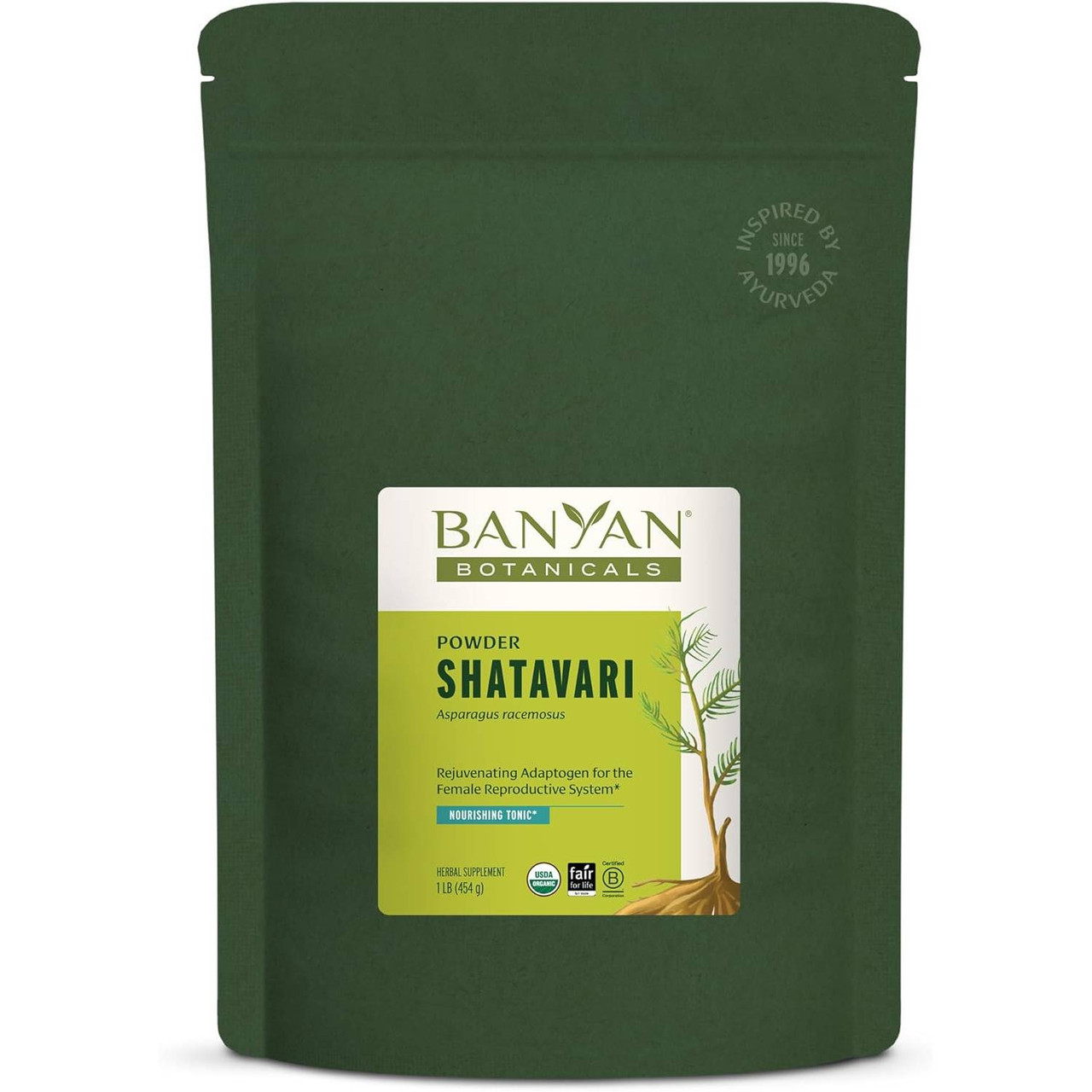 Banyan Botanicals Shatavari Root Powder, Organic - 454 Grams
