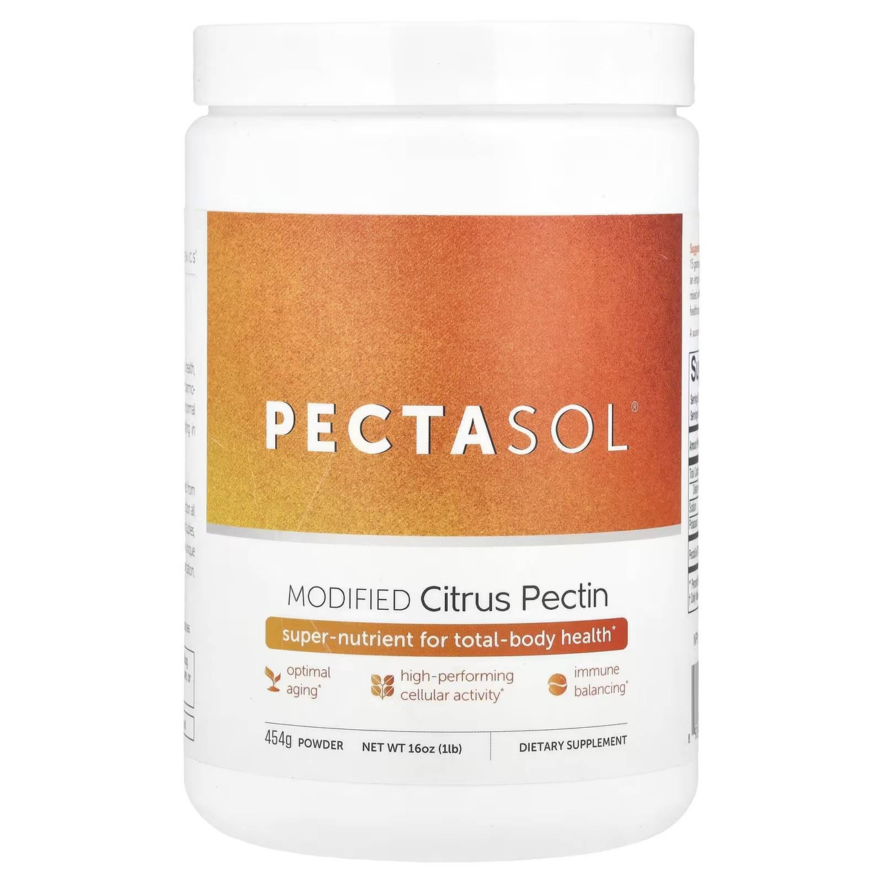 EcoNugenics PectaSol-C Modified Citrus Pectin Unflavored Powder