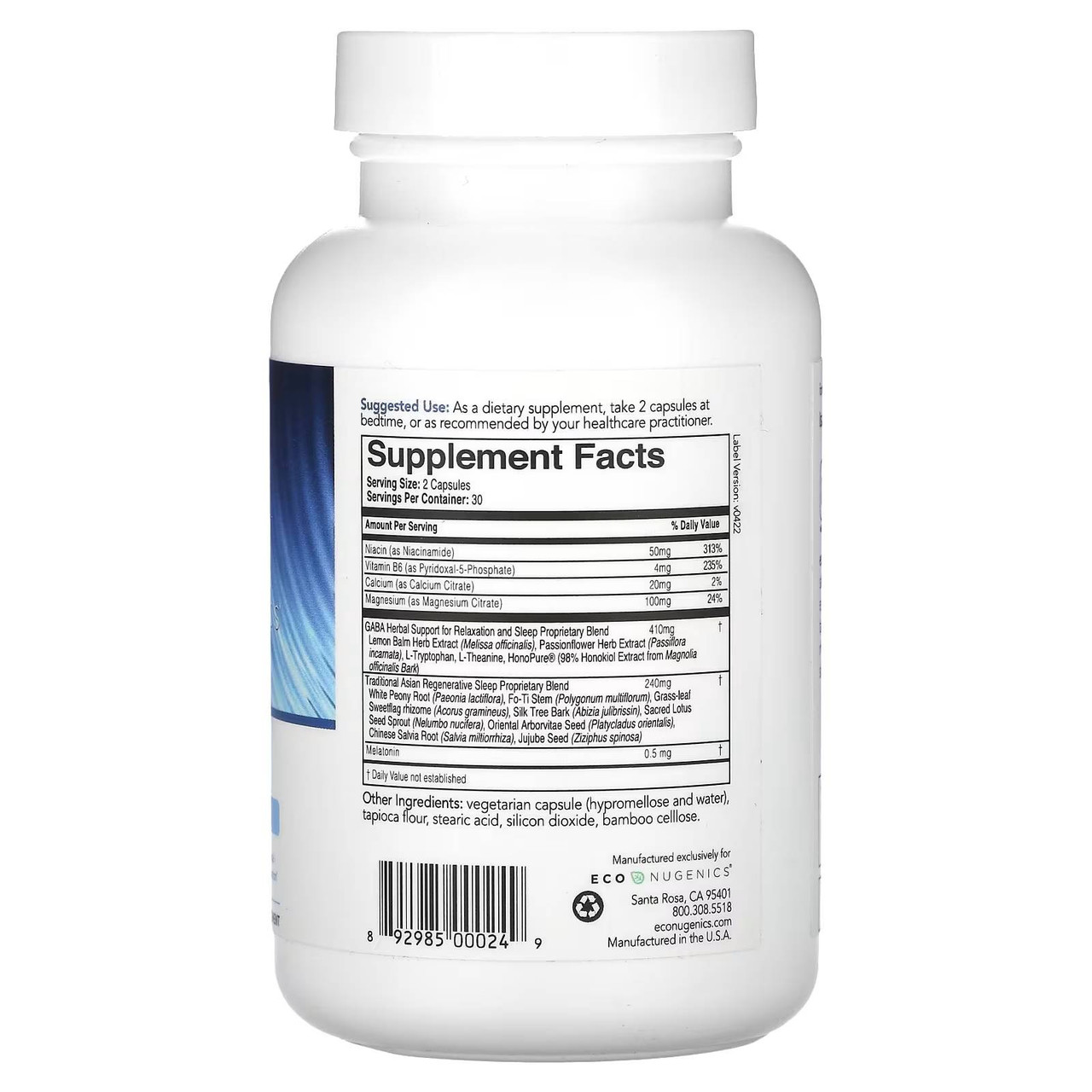 EcoNugenics ecoSleep - 60 Capsules