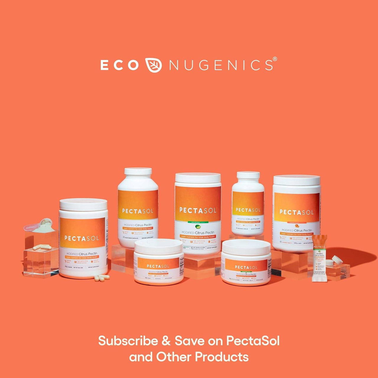 EcoNugenics Pectasol Modified Citrus Pectin, Lime Infusion Powder - 184 Grams