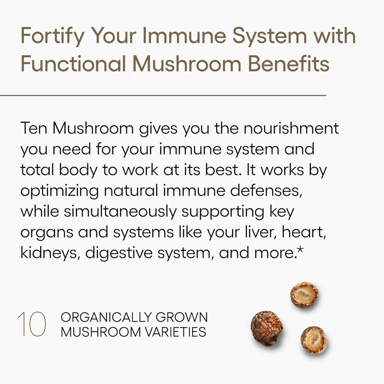 EcoNugenics Ten Mushroom Formula - 120 Capsules
