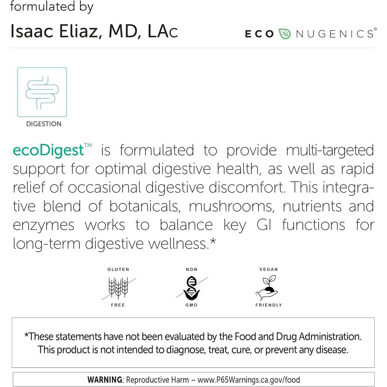 EcoNugenics ecoDigest - 60 Capsules