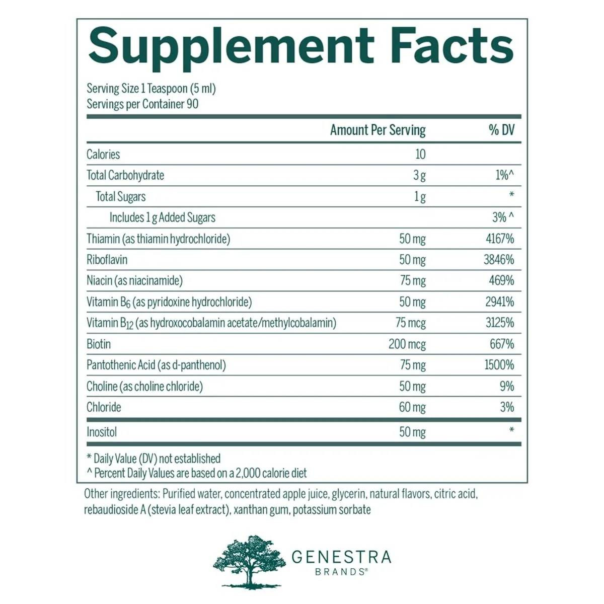 Genestra Brands Liquid B Complex - 450 Milliliters