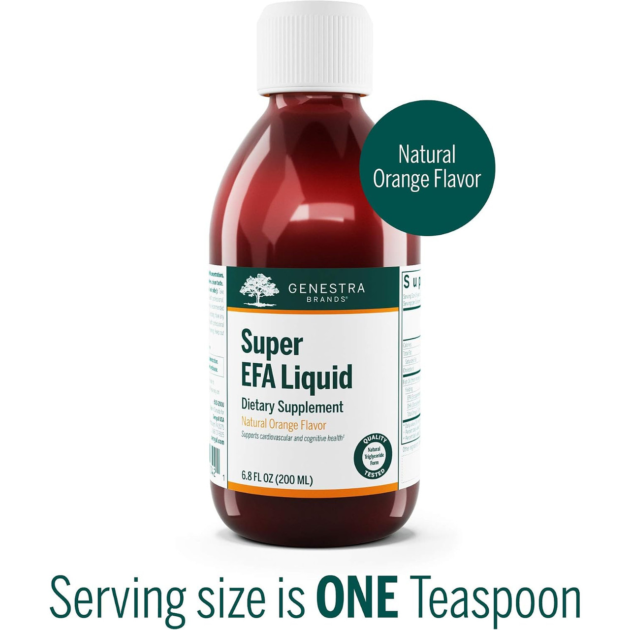 Genestra Brands Super EFA Liquid, Natural Orange Flavor
