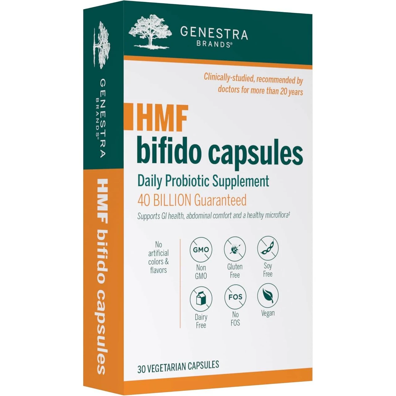 Genestra Brands HMF Bifido capsules 40 billion CFU box