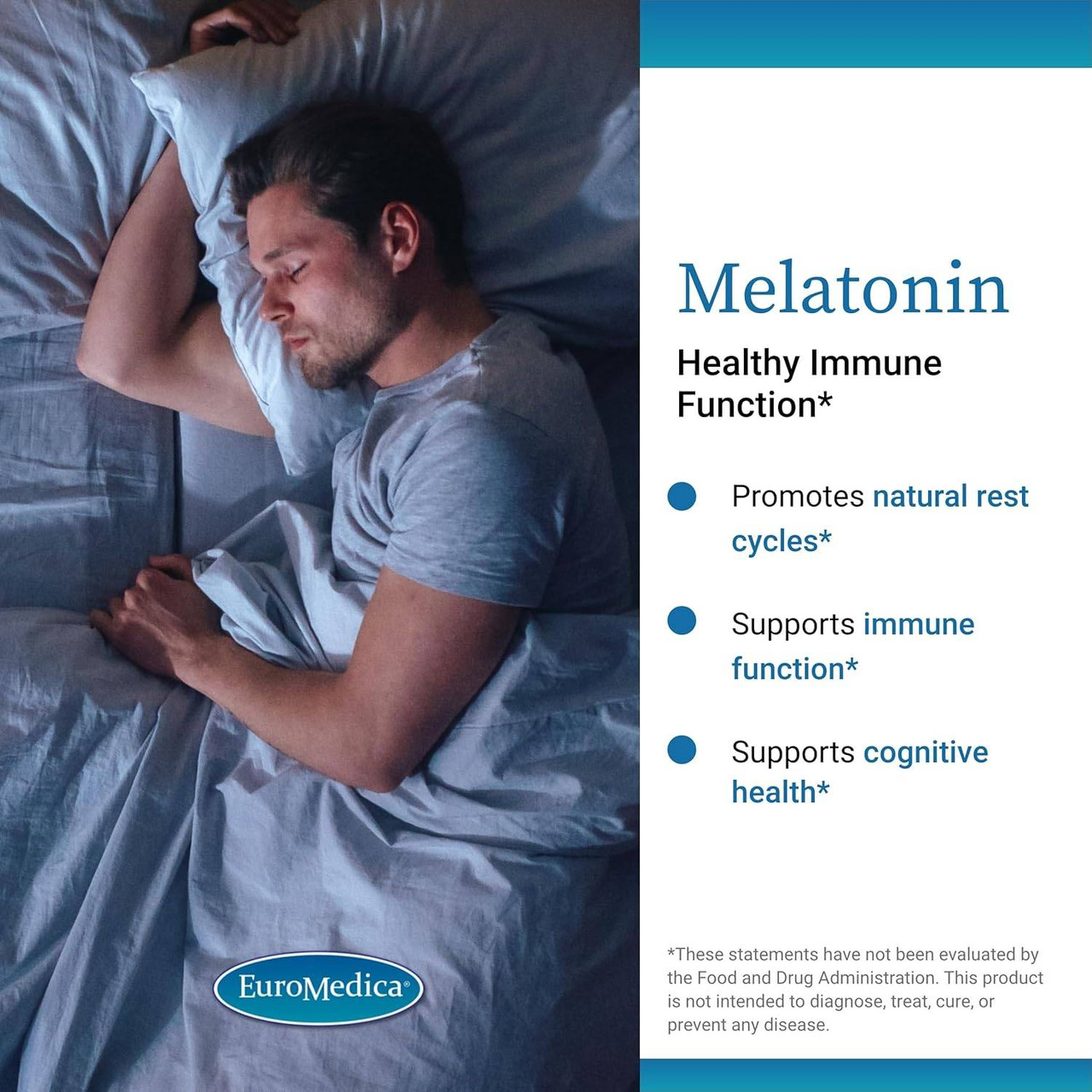 EuroMedica Melatonin 10mg Sustained Release - 60 Tablets