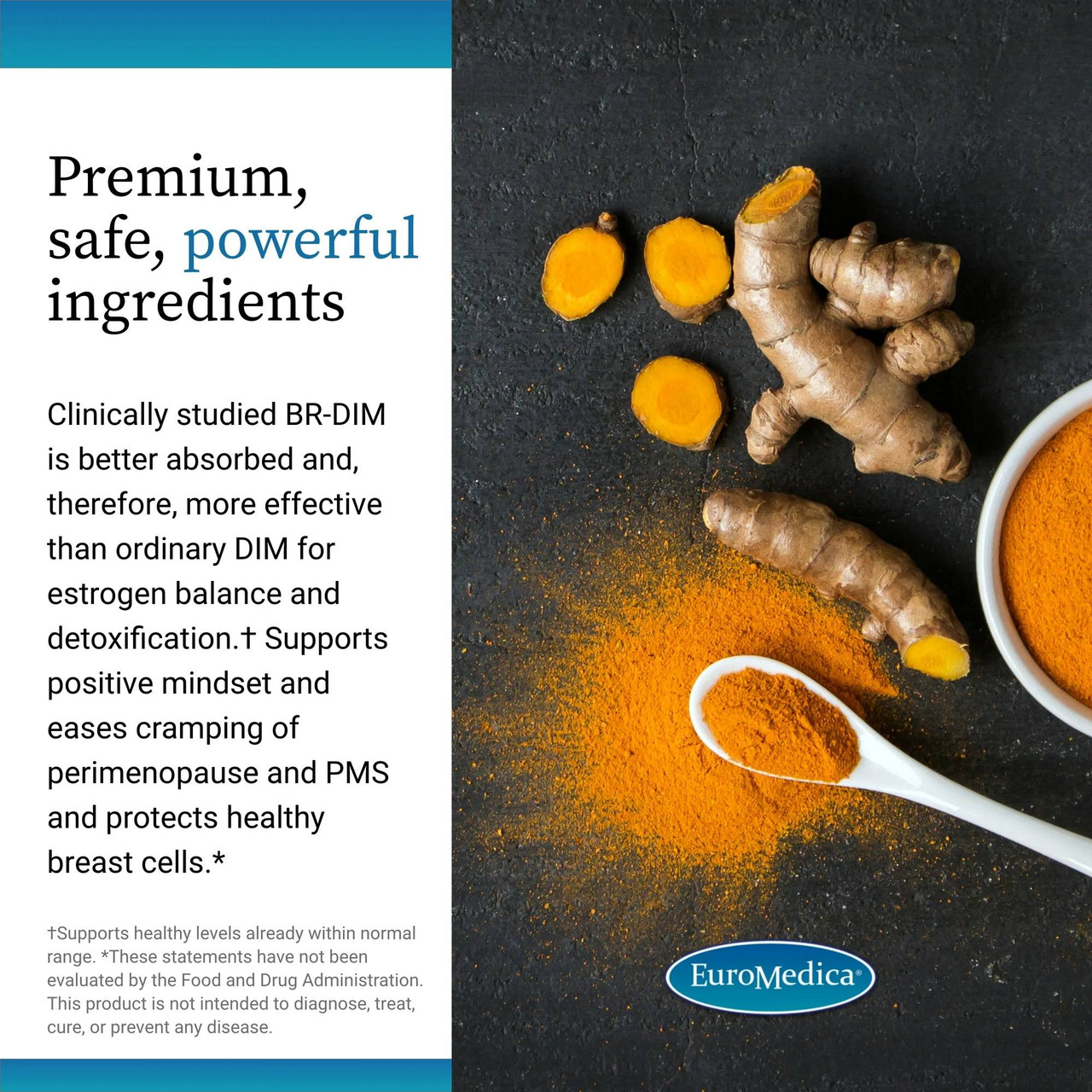 EuroMedica DIM + Curcumin - 30 Capsules