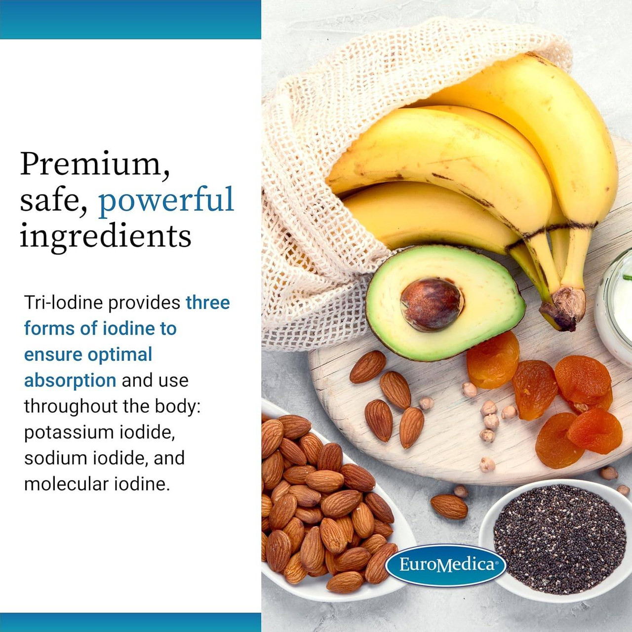 EuroMedica Tri-Iodine 12.5 mg - 90 Capsules