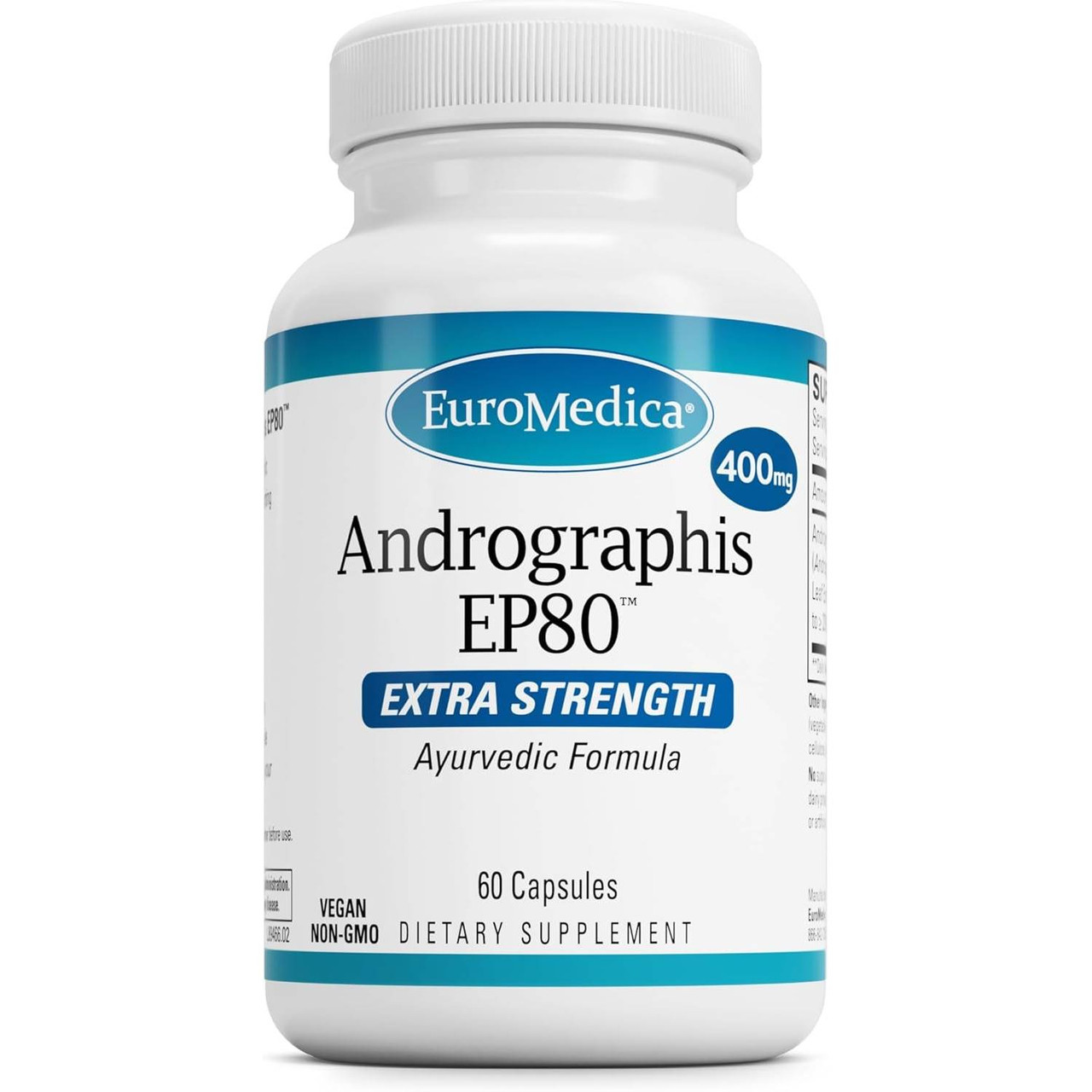 EuroMedica Andrographis EP80 Extra Strength - 60 Capsules EUMD94665 30.99