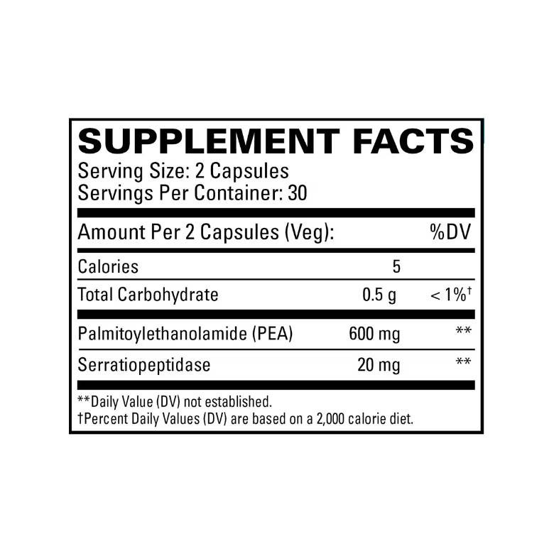 EuroMedica PEA Healthy Inflammation Response - 60 Capsules