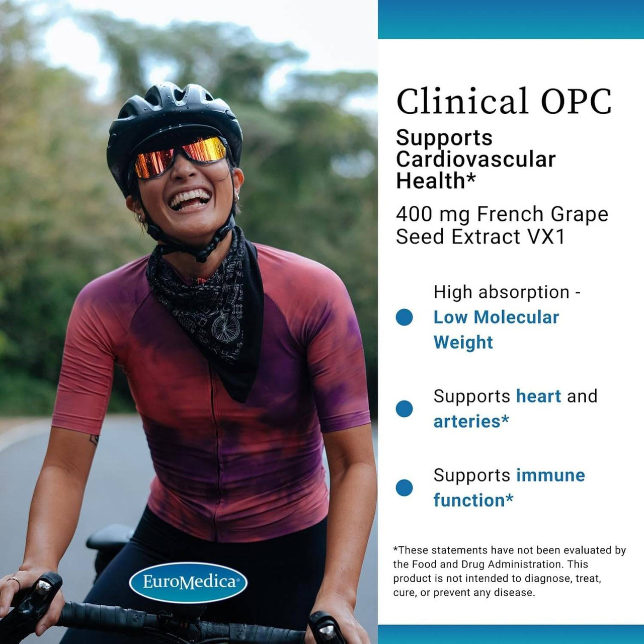EuroMedica Clinical OPC - 400mg French Grape Seed Extract VX1 - 60 Softgels