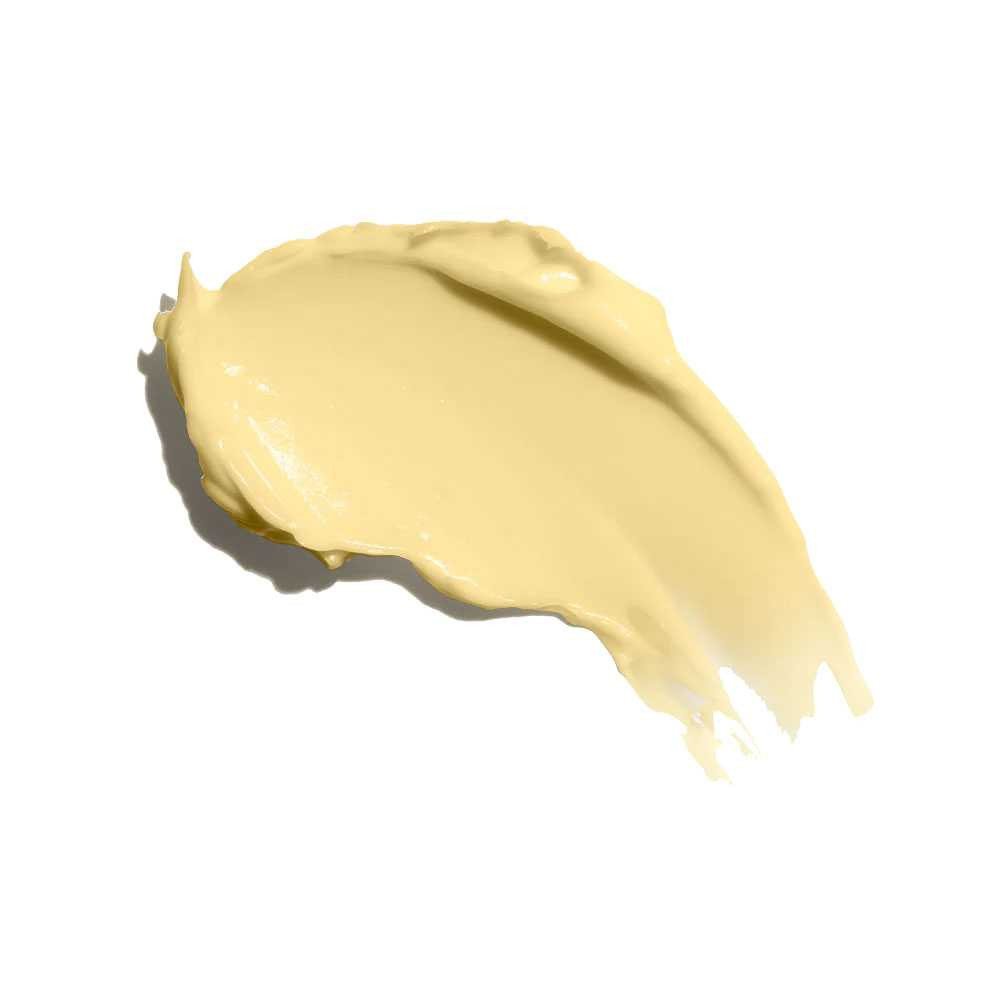 Swirl of pale yellow night cream