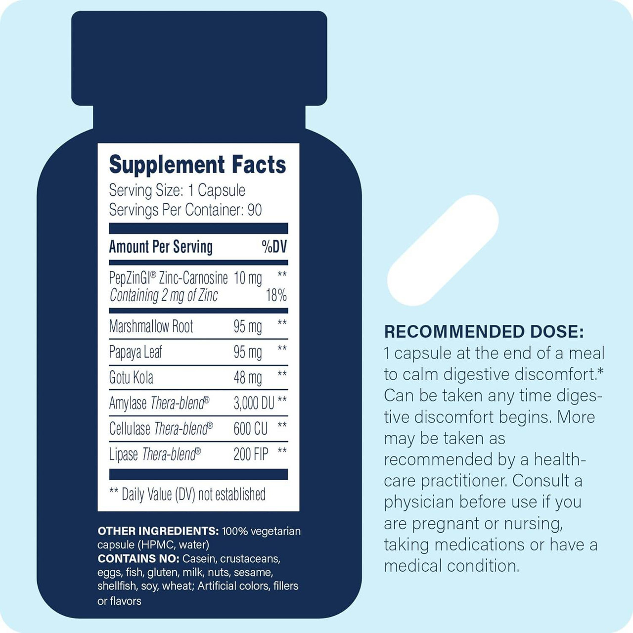 Enzyme Science Acid Calm - 90 Capsules