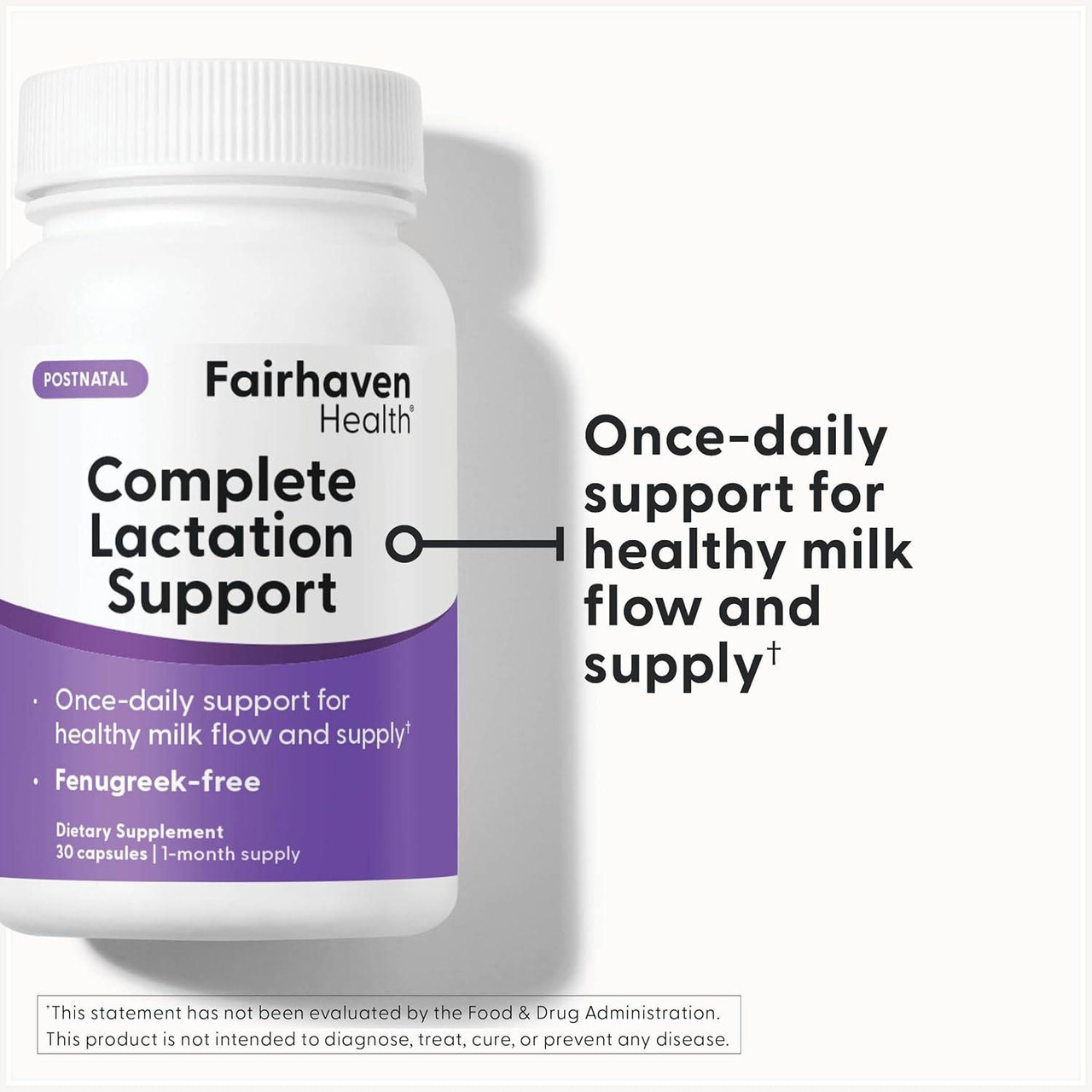 Complete Lactation Support bottle, once-daily support graphic