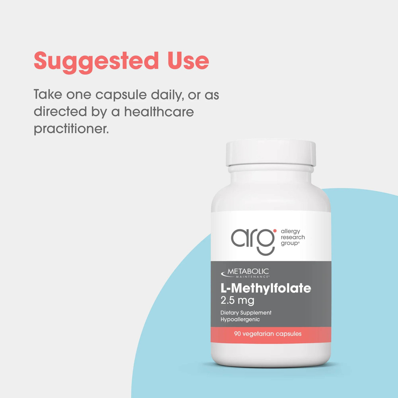 Metabolic Maintenance L-Methylfolate 2.5 mg - 90 Capsules