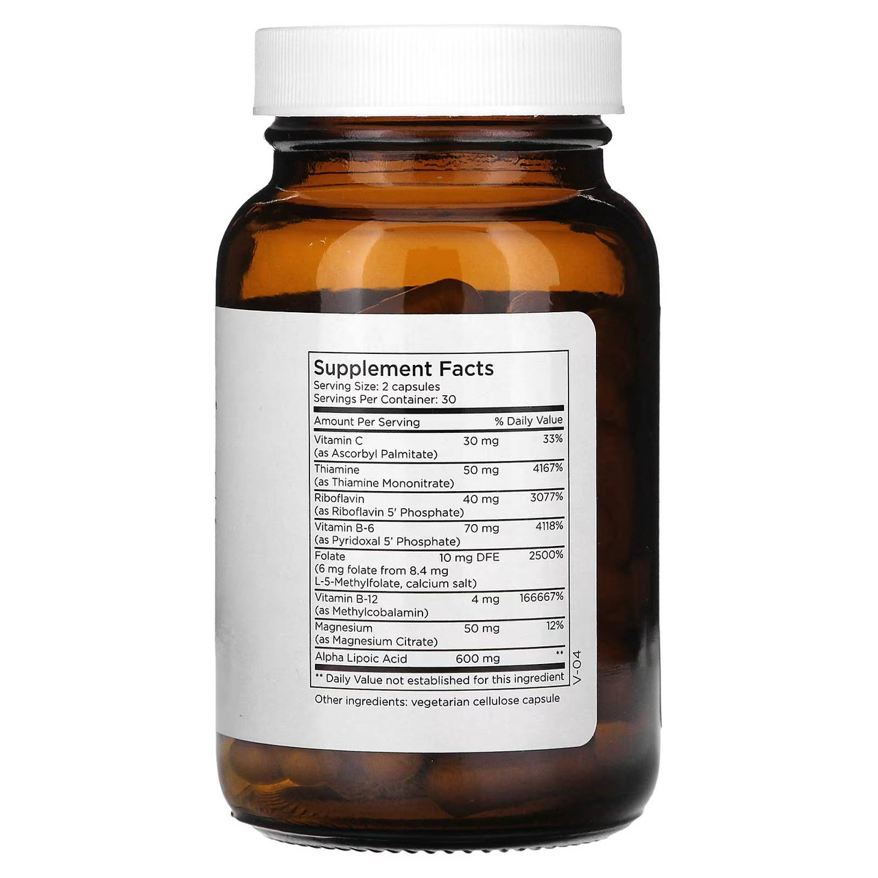NERVEsustain bottle showing supplement facts