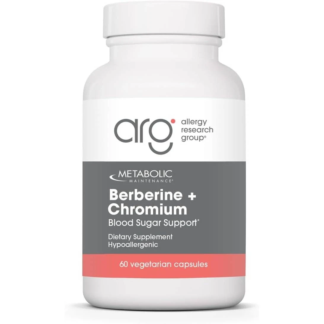 Metabolic Maintenance Berberine + Chromium 60 vegetarian capsule bottle