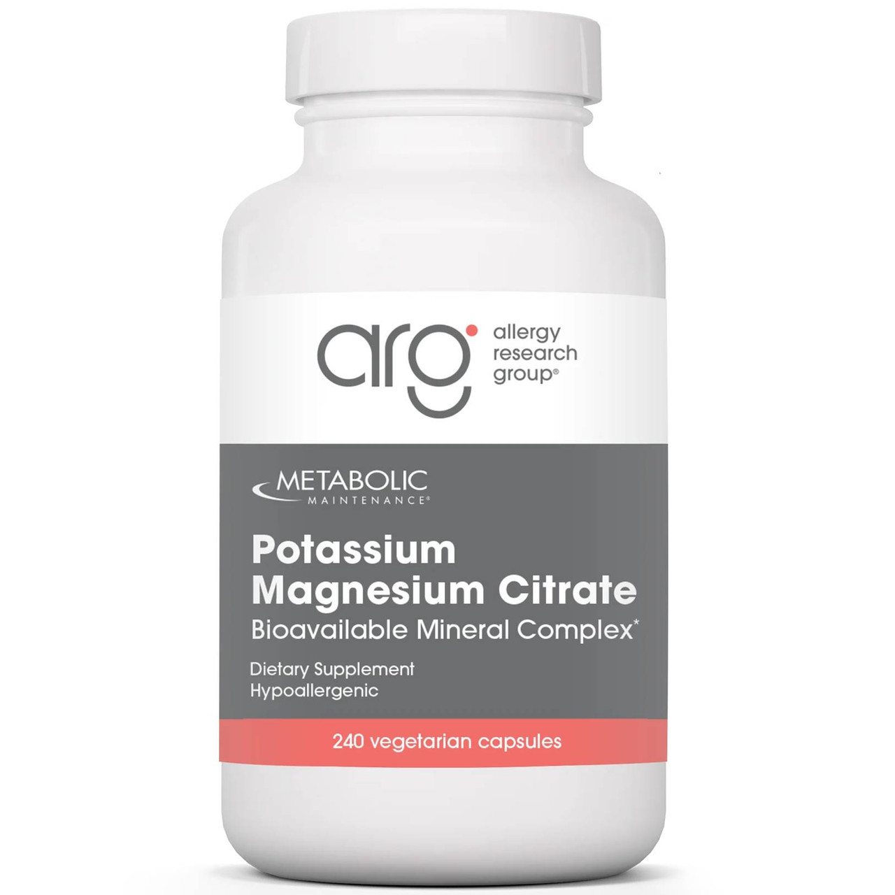 Metabolic Maintenance Potassium Magnesium Citrate - 240 Capsules