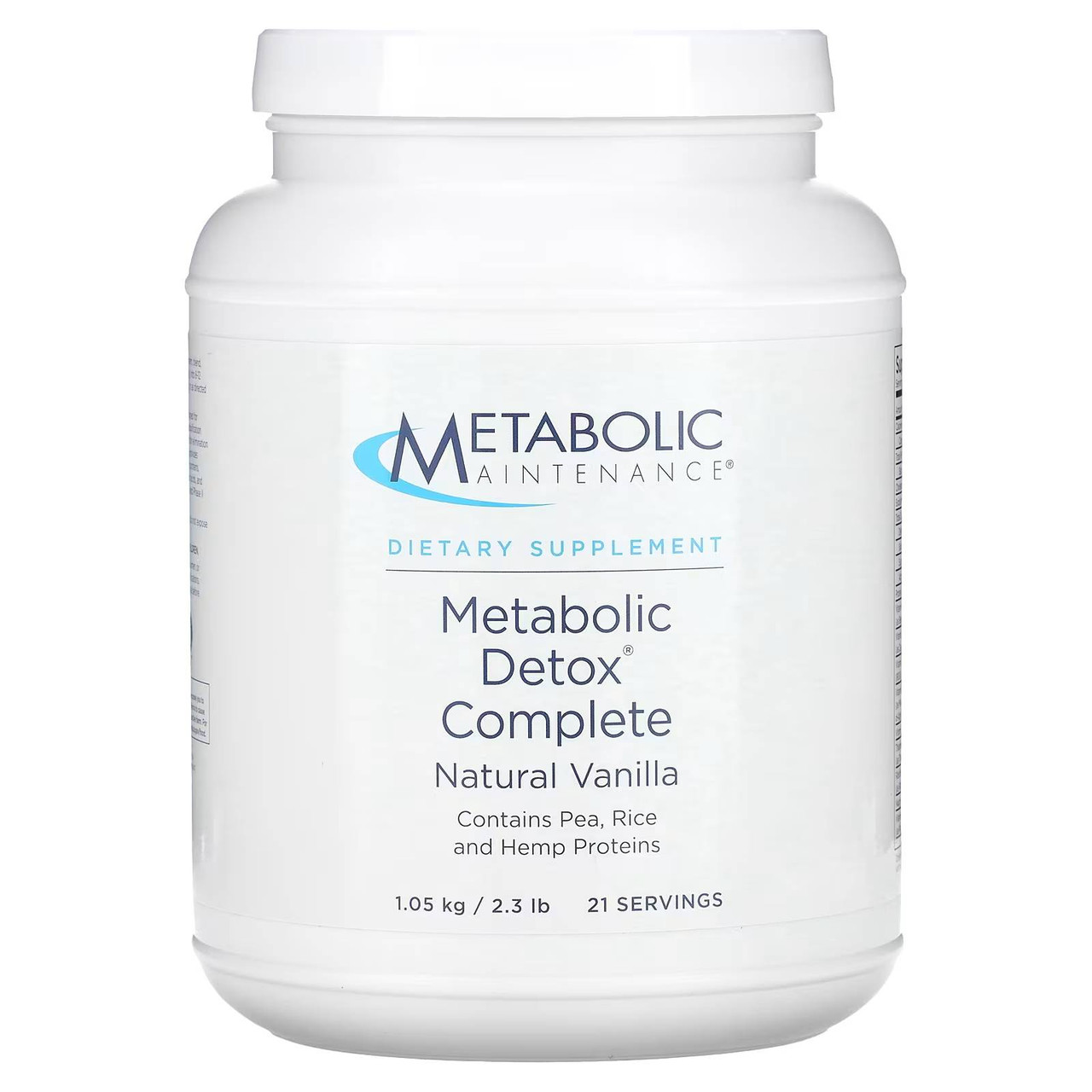 Metabolic Maintenance Metabolic Detox Complete Natural Vanilla - 1050 Grams MTMN06718 84.99