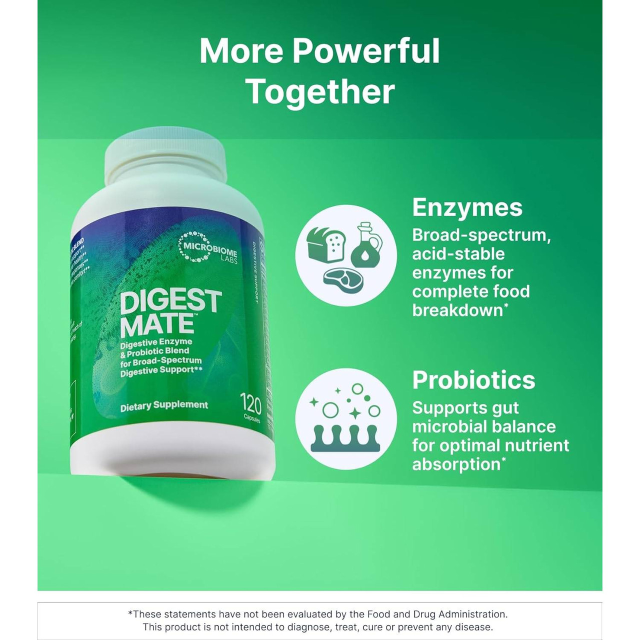 Microbiome Labs DigestMate - 120 Capsules