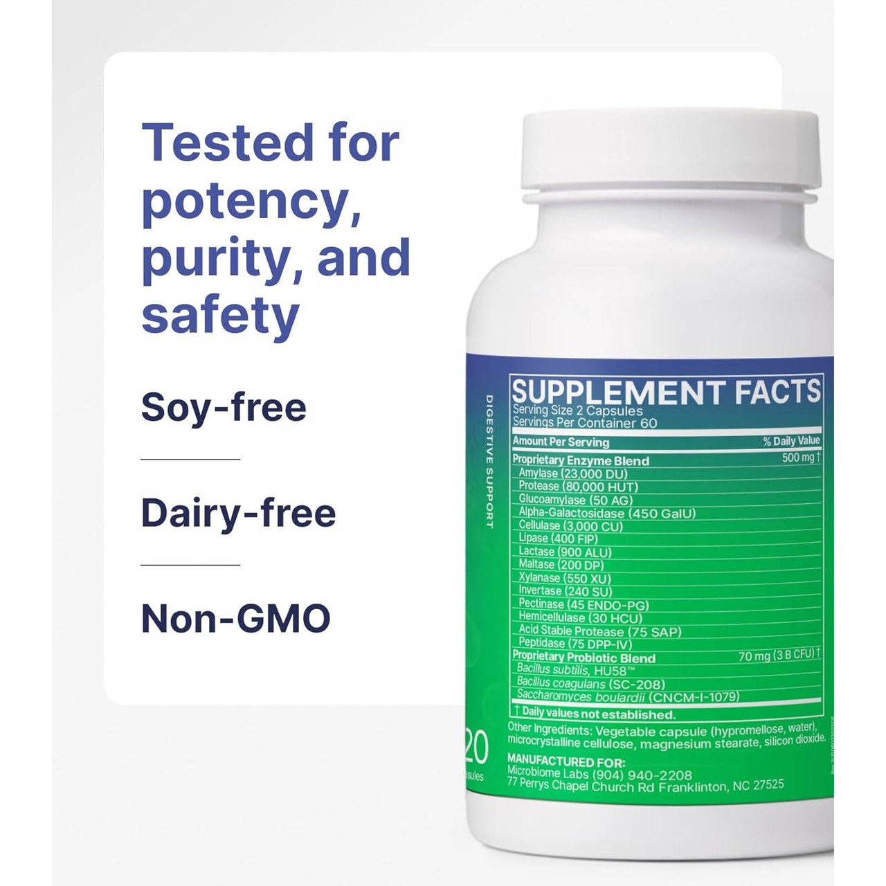 Microbiome Labs DigestMate - 120 Capsules