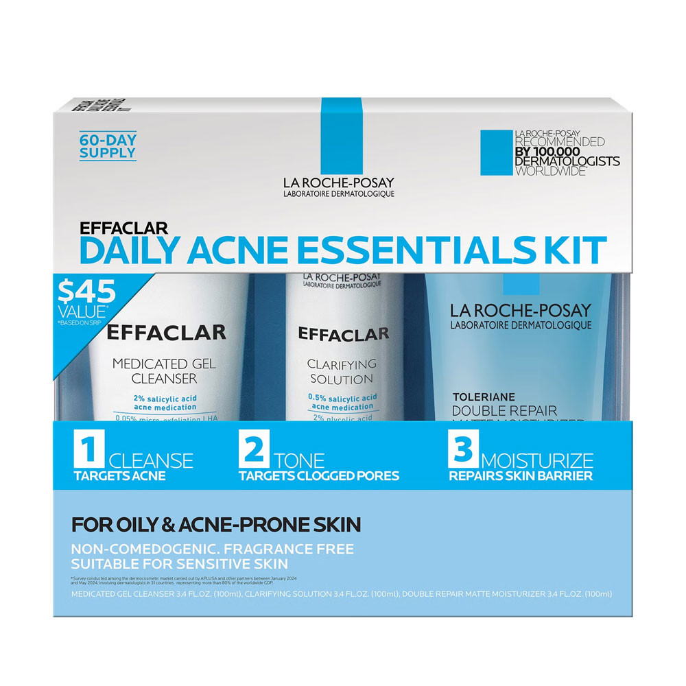 La Roche Posay Effaclar Acne Daily Essentials Kit | BeautifiedYou