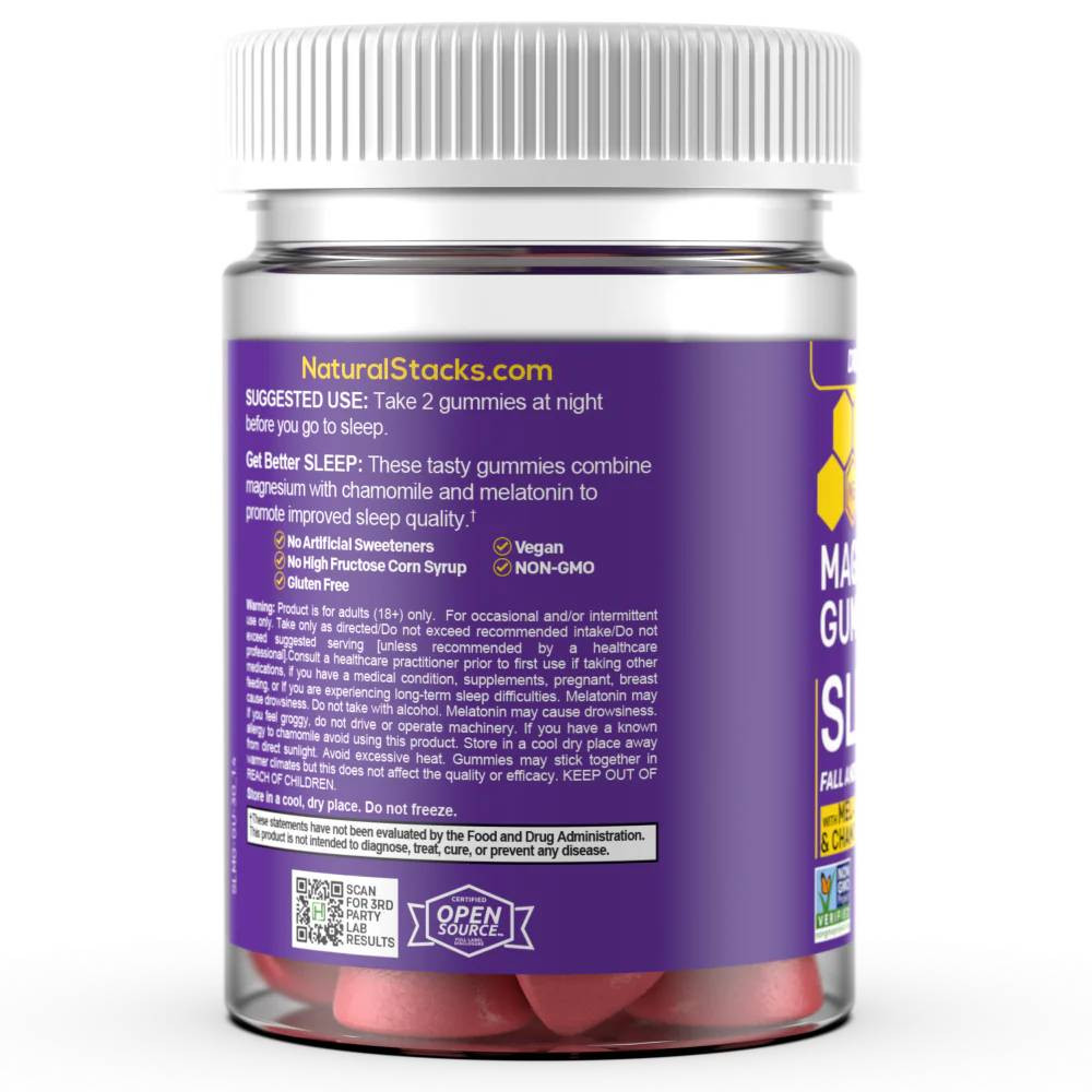 Natural Stacks Sleep Magnesium Gummies - 30 Gummies