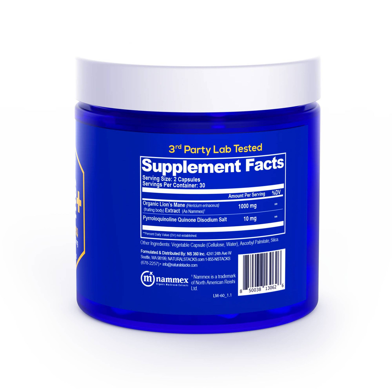 Natural Stacks Lion's Mane+ - 60 Capsules