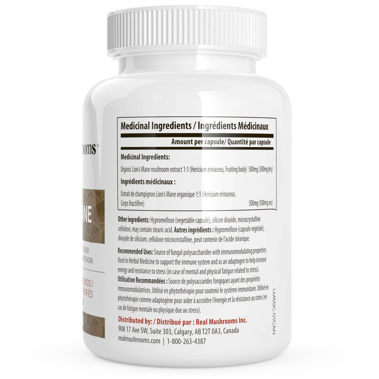 Real Mushrooms Lion's Mane Extract Capsules - 120 Capsules