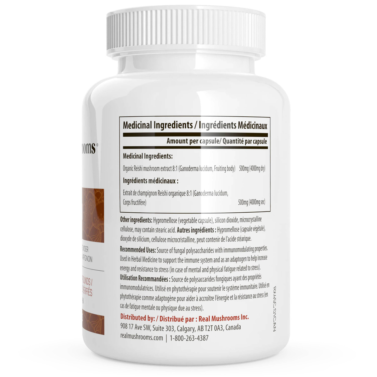 Real Mushrooms Reishi Mushroom Extract Capsules - 90 Capsules