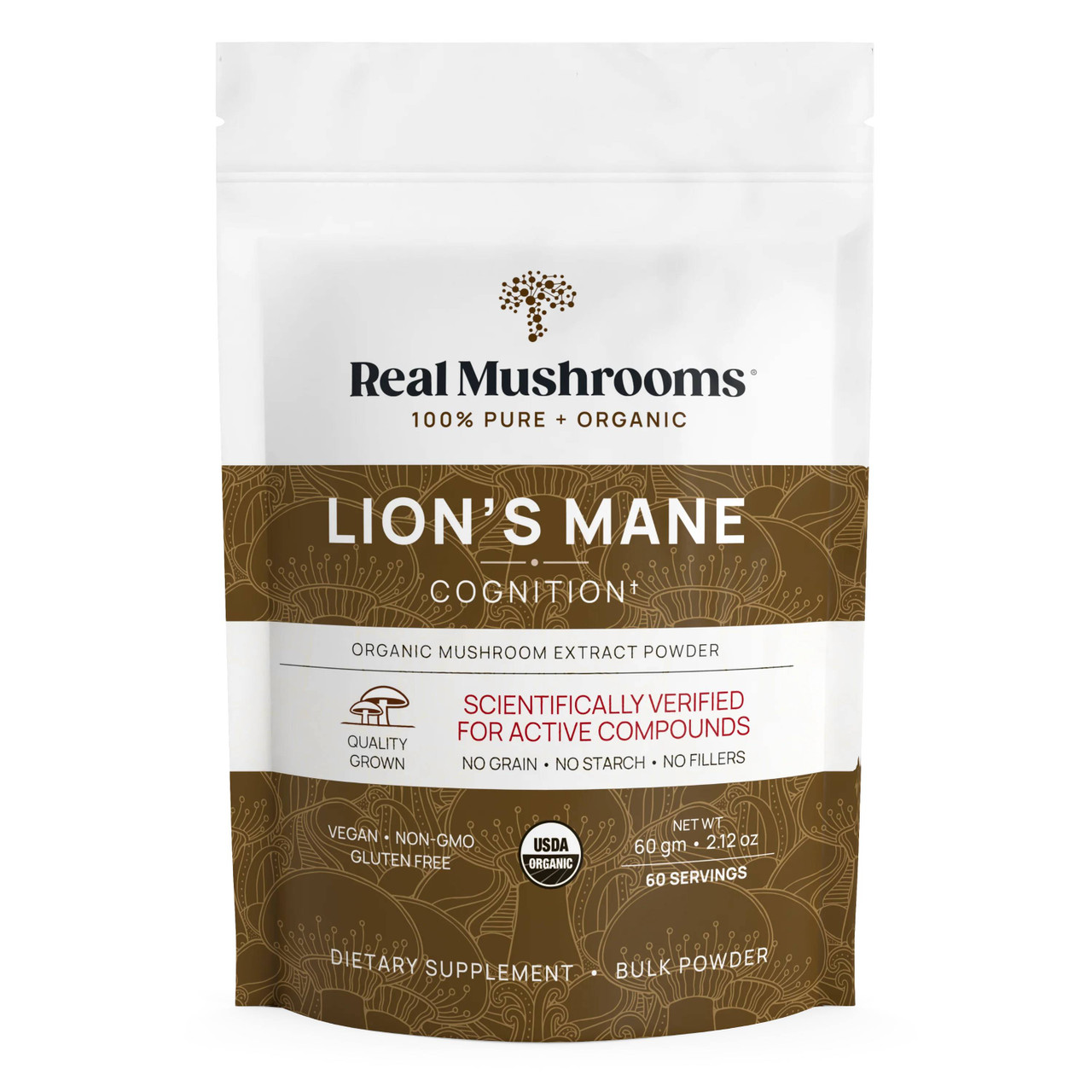 Real Mushrooms Lion's Mane Extract Powder - 60 Grams RLMS38731 34.99