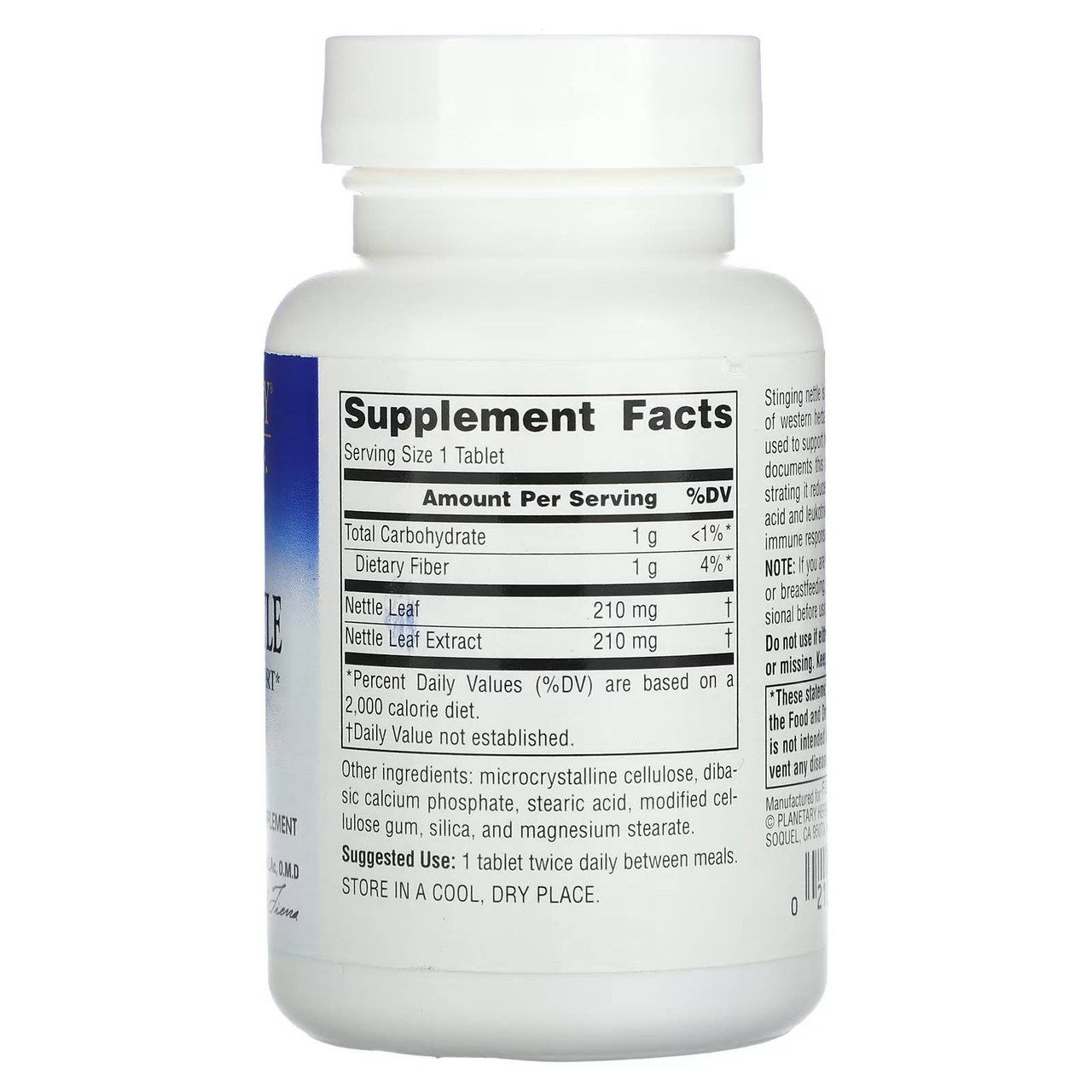 Planetary Herbals Full Spectrum Stinging Nettle - 60 Tablets