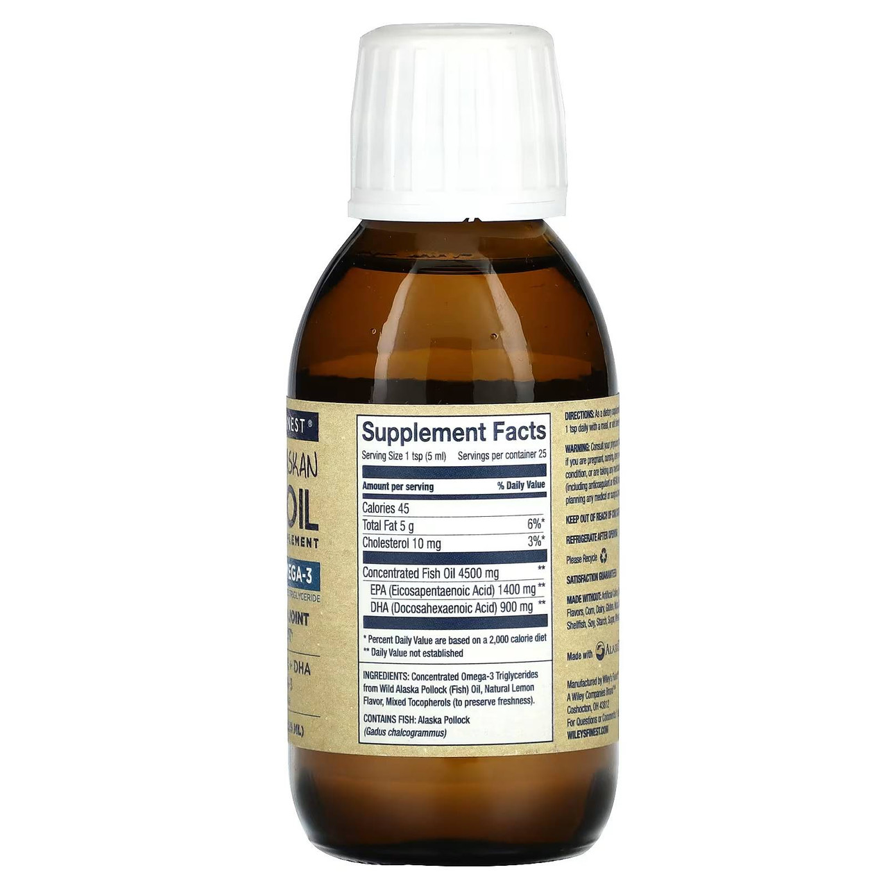 Wileys Finest Fish Oils Peak Omega-3 Liquid