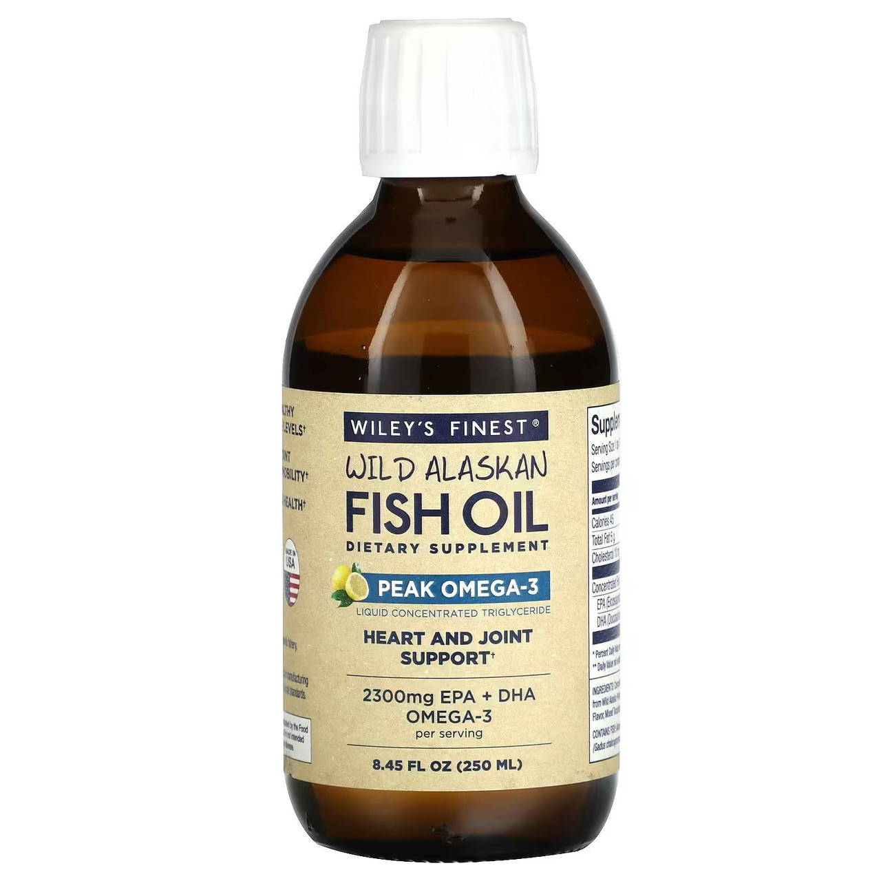 Wileys Finest Fish Oils Peak Omega-3 Liquid