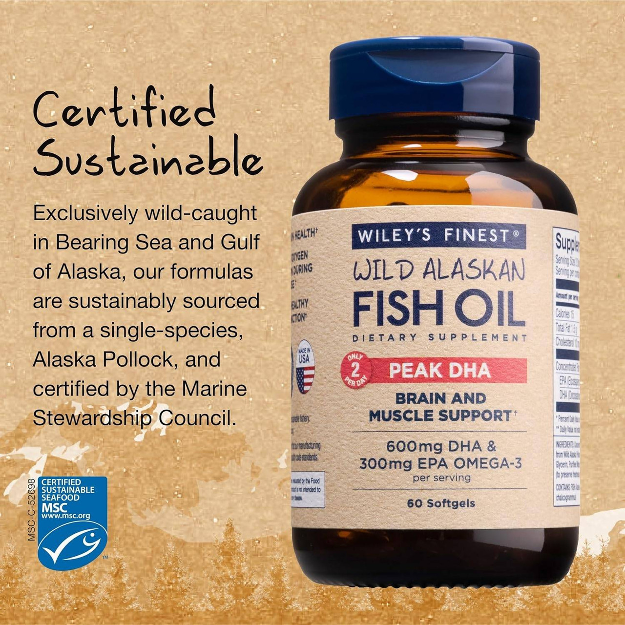 Wileys Finest Fish Oils Peak DHA