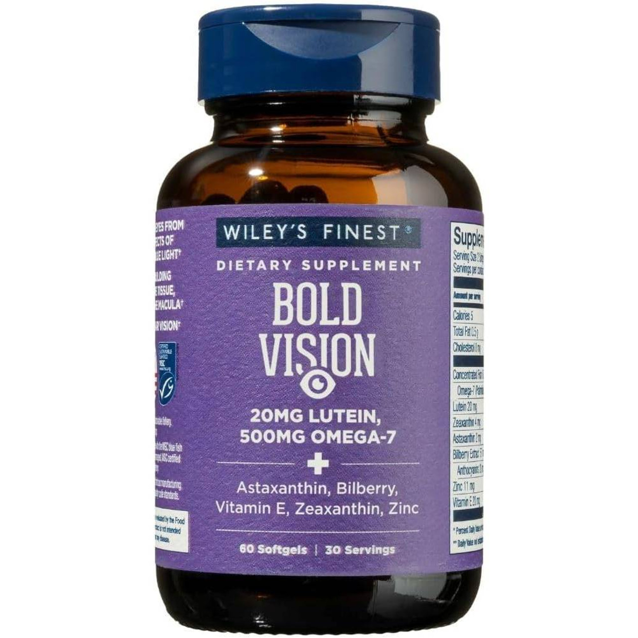 Wileys Finest Fish Oils Bold Vision, Proactive - 60 Softgels WLFO04401 46.99