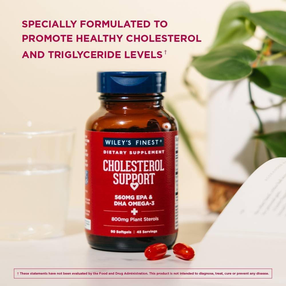 Wileys Finest Fish Oils Cholesterol Support - 90 Softgels