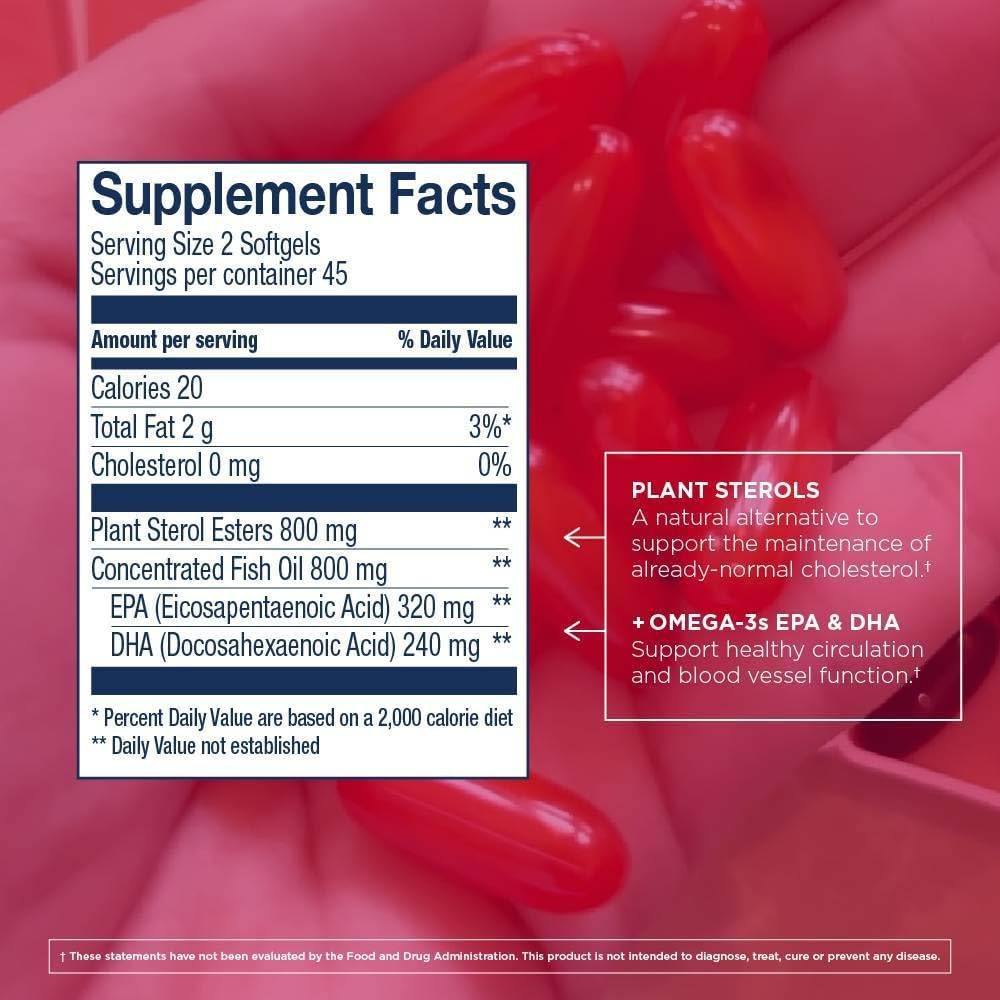 Wileys Finest Fish Oils Cholesterol Support - 90 Softgels