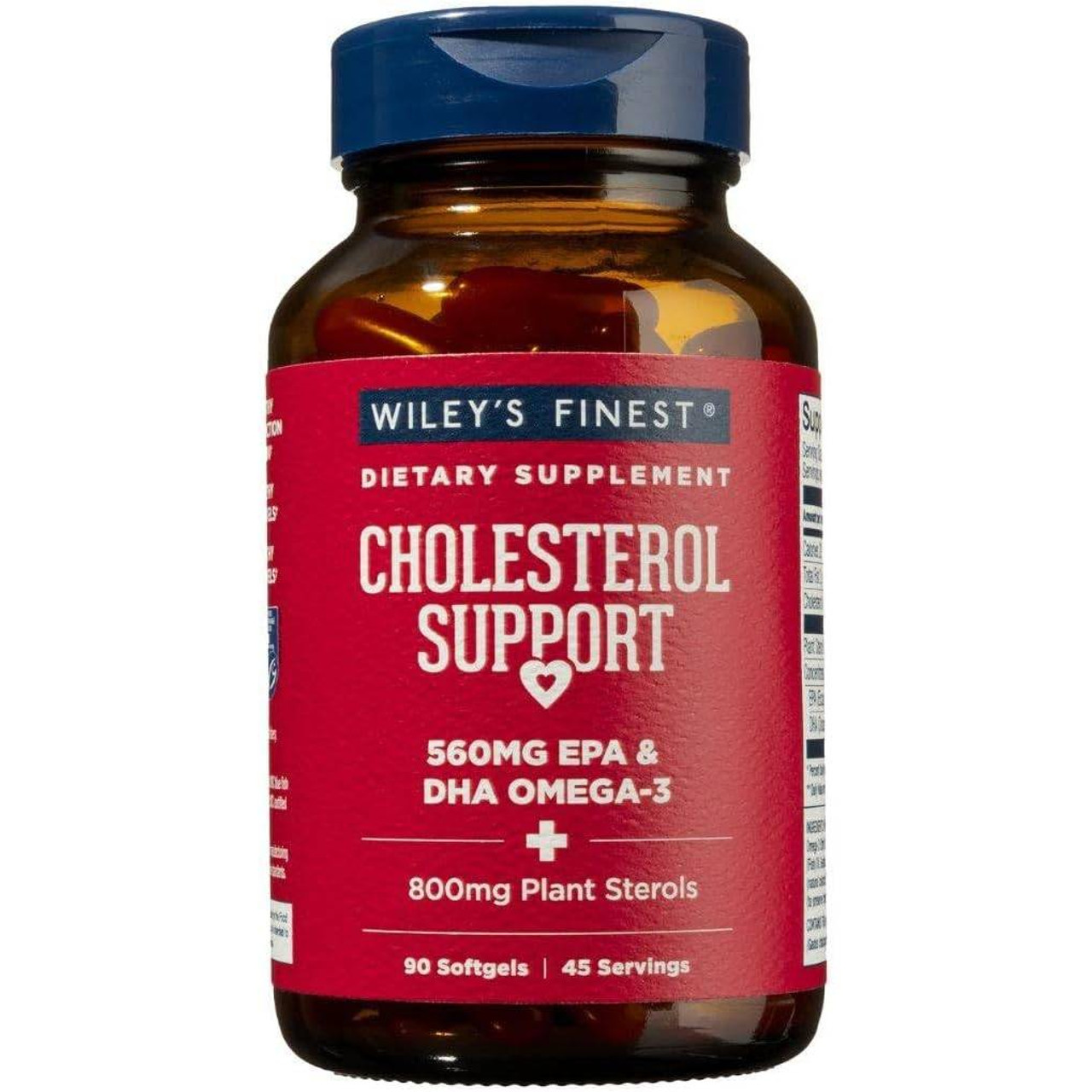 Wileys Finest Fish Oils Cholesterol Support - 90 Softgels WLFO04159 35.99