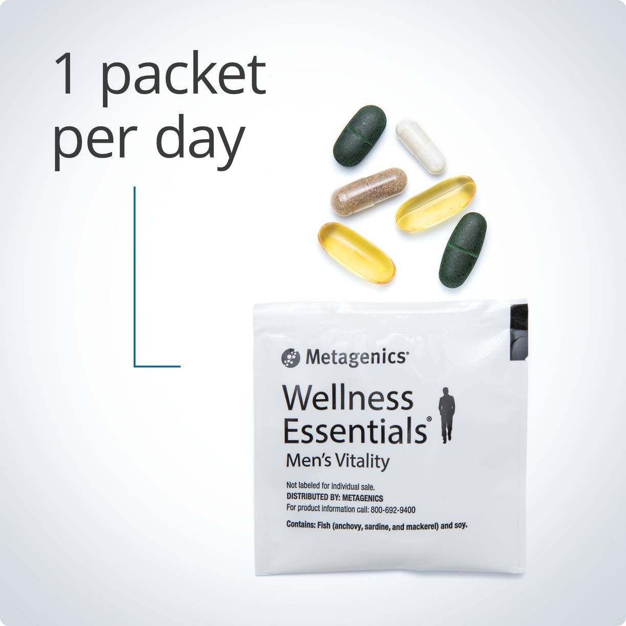 Metagenics Wellness Essentials Men's Vitality Daily Packs - 30 Packets